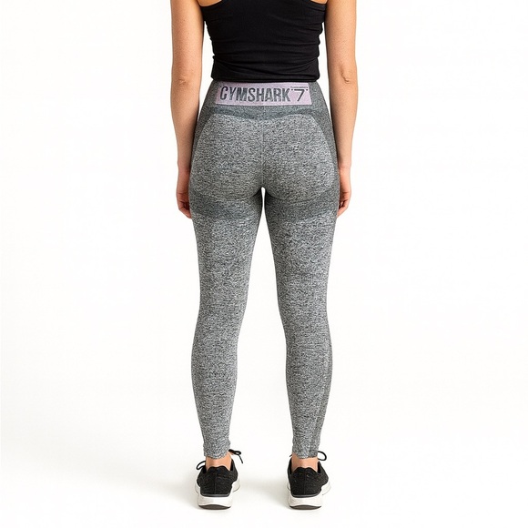 Gymshark Size Small Grey High-Waisted Athletic Leggings - Picture 1 of 6